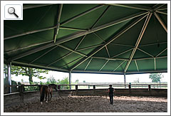 Der berdachte Longierzirkel